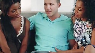 Black MILF Yasmine and Mya shared with bfs cock